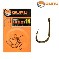 Guru MWG Barbless Hook Size 10