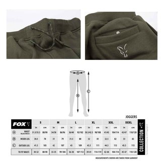Fox Collection Green Silver Joggers Gr.M