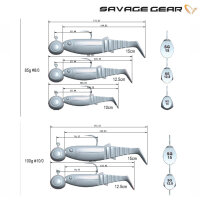 Savage Gear Rattle Jig Head Japan Red UV