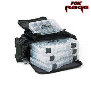 Fox Rage Lure and Tackle Bag inkl. 4 Boxen