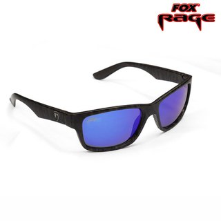Fox Rage Sunglasses Camo Frame/Grey Lens Mirror Blue