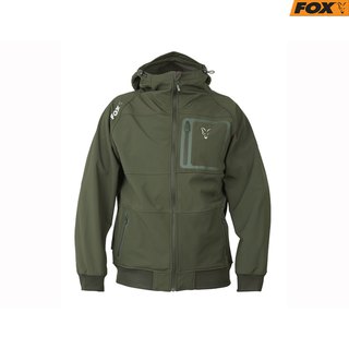 Fox Collection Green and Silver Shell Hoodie Gr.XXXL