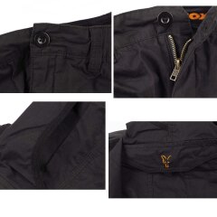 Fox Collection Black Orange Combat Shorts