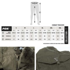 Fox Collection Green Silver  Combat Trousers