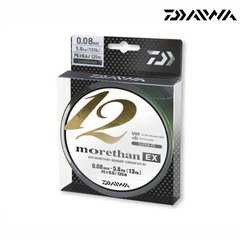 Daiwa Morethan 12 Braid EX+SI 135m Lime Green 0,10mm 7,3kg