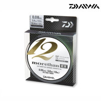 Daiwa Morethan 12 Braid EX+SI 135m Lime Green 0,18mm 16,2kg