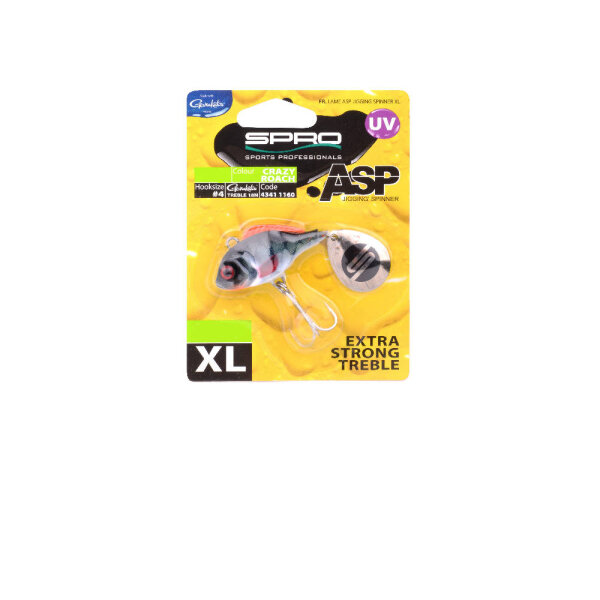 Spro ASP Jiggin Spinner UV XL 50g Crazy Roach