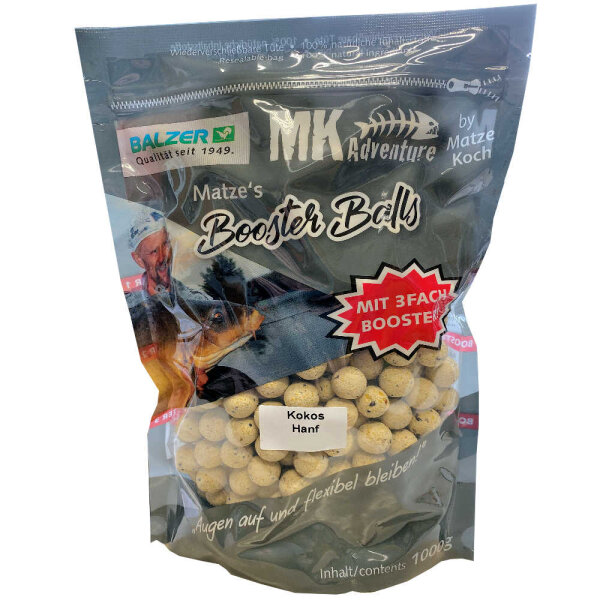 Balzer Matze Koch Booster Balls Boilies 20mm Kokos / Hanf