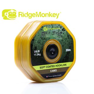 RidgeMonkey TEC Soft Coated Hooklink 15,9kg / 35lb Camo