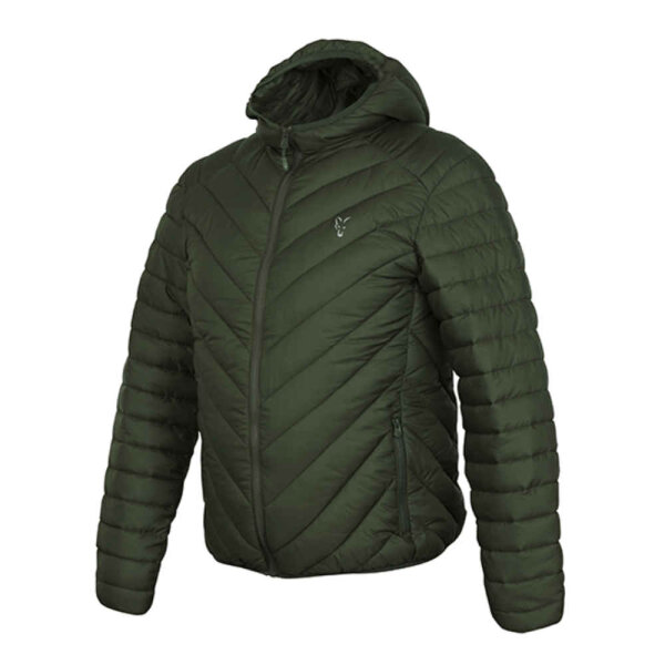 Fox Collection Quilted Jacket Green/Silver Gr.L