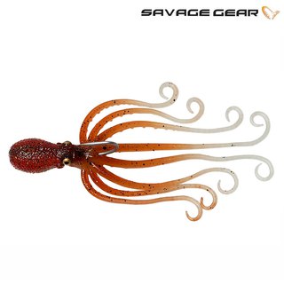 Savage Gear 3D Octopus 10cm 35g Brown Glow