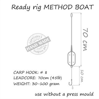 Life Orange Carp Rig Method Boat Leadcore 60g
