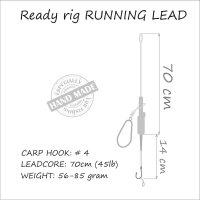 Life Orange Carp Rig Running Lead Leadcore