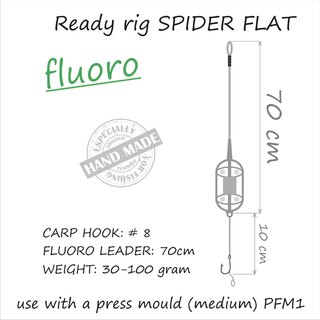 Life Orange Carp Rig Spider Flat Fluorocarbon 40g