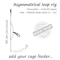 Life Orange Feeder Rig Asymmetrische Schlaufe (ohne...