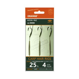 Life Orange Carp Hair Rigs Series 5 25lb Gr.4