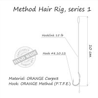 Life Orange Method Hair Rigs Series 1 15lb Gr.10