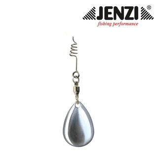 Jenzi Spinn-Blatt mit Feder 2SB #2 Silber