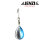 Jenzi Spinn-Blatt mit Feder 2SB #2 Blau/Silber