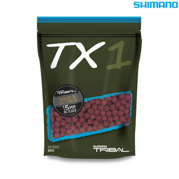 Shimano Tribal TX1 Boilies Squid & Octopus 15mm 5kg