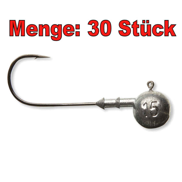 Sparset Jighaken Jigkopf rund Gr.6/0 20,0g 30 Stück