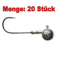 Sparset Jighaken Jigkopf rund Gr.6/0 40,0g 20 Stück