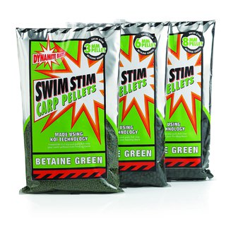 Dynamite Baits Swim Stim Carp Pellets Pro Expanders Betaine Green 4mm 300g