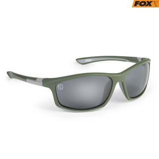 Fox Sunglasses Collection Green & Silver Frame/Grey Lens