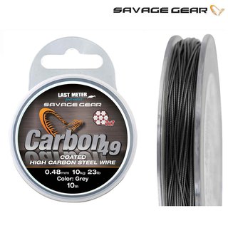 Savage Gear Carbon 49 Coated Grey 0,48mm 11kg 24lb