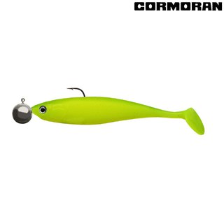 Cormoran Action Fin Shad Ready to Fish 10cm UV Lime 2 Stck