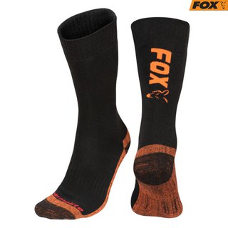 Fox Thermolite Long Socken Black / Orange Size 6-9 (Eu 40-43)