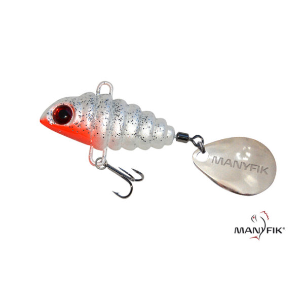 Manyfik Tail Spinner PePe 3D 5g White