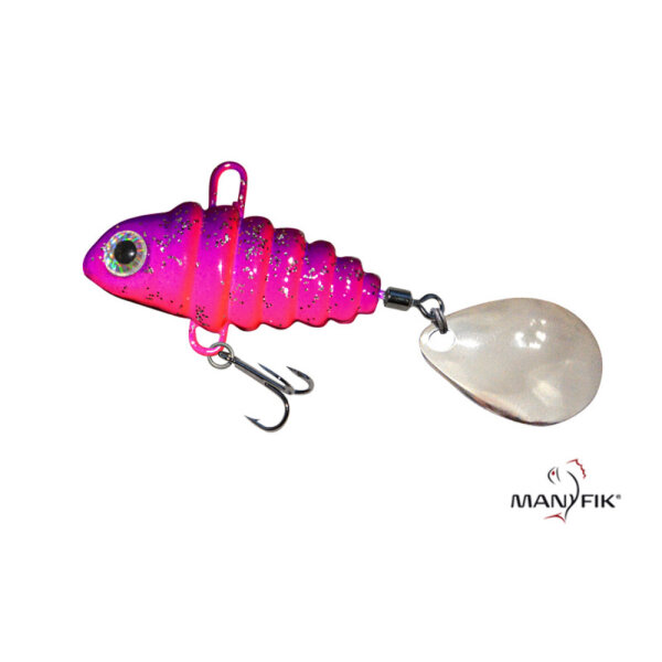 Manyfik Tail Spinner PePe 3D 12g Magenta