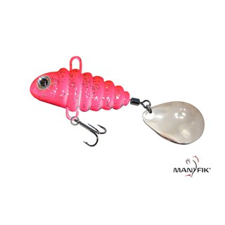 Manyfik Tail Spinner PePe 3D 12g Pink