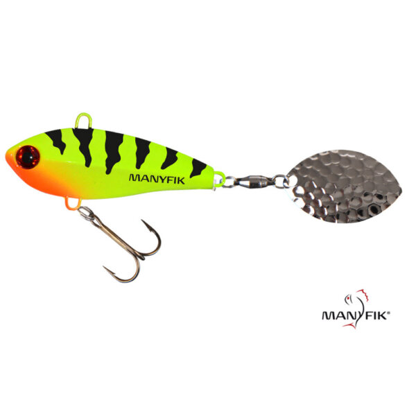 Manyfik Tail Spinner IWO OL 8g Green Tiger