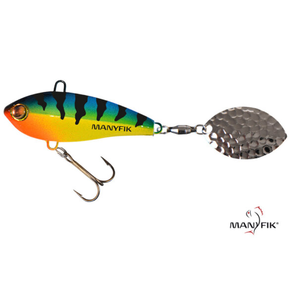Manyfik Tail Spinner IWO OL 23g Blue Tiger