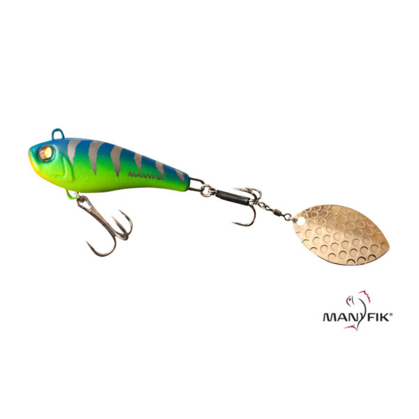 Manyfik Tail Spinner Yogi 12g Silver Tiger