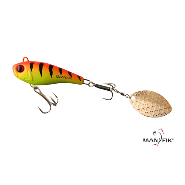 Manyfik Tail Spinner Yogi 20g Perch Fluo