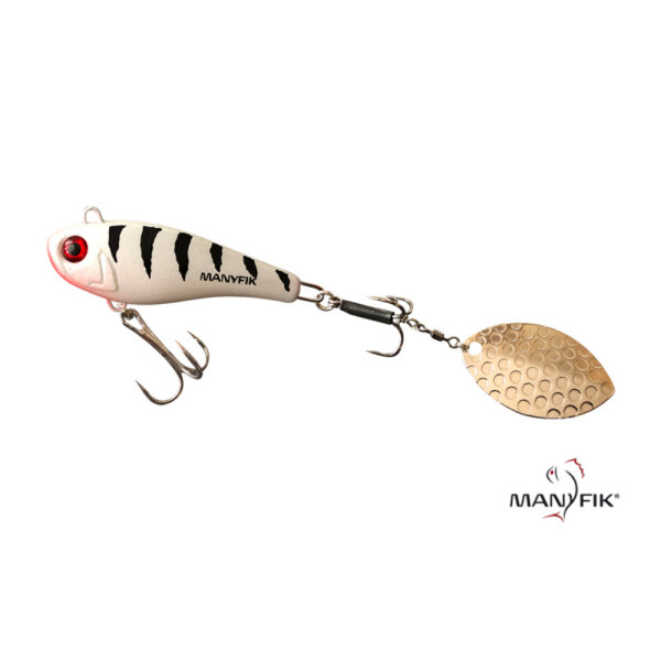 Manyfik Tail Spinner Yogi 20g White Perch
