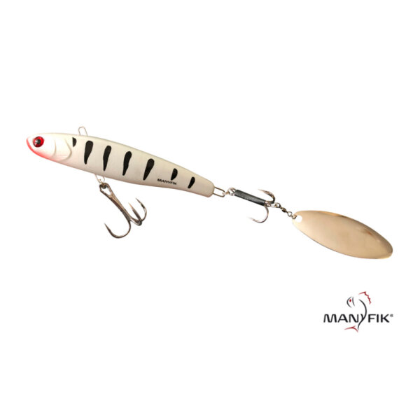 Manyfik Tail Spinner Uzi 21g White Perch