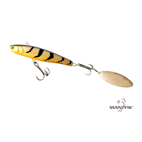 Manyfik Tail Spinner Uzi 21g Gold Perch