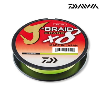 Daiwa J-Braid Grand X8 135m Chartreuse 0,06mm 5,0kg + Free Braid Scissors