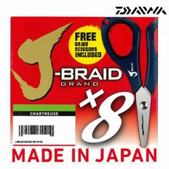 Daiwa J-Braid Grand X8 135m Chartreuse 0,10mm 7,0kg +...