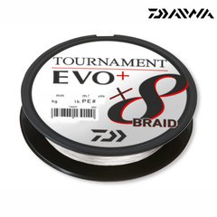 10m 0,10mm/6,7 kg Weiss Daiwa Tournament X8 Braid Evo+