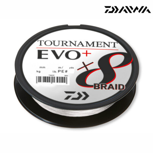 10m 0,16mm/12,2 kg Weiss Daiwa Tournament X8 Braid Evo+