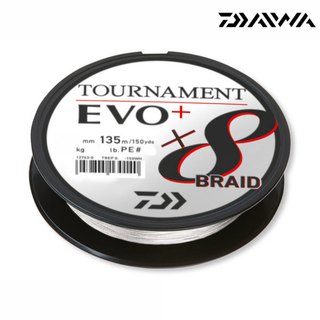 Daiwa Tournament X8 Braid Evo+ 0,10mm/6,7 kg 135m weiss