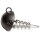 Quantum Q-Screw Jigs Rundkopf Matt Schwarz 25g