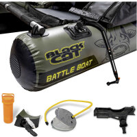 Black Cat Battle Boat SET 1,70m Bellyboot mit Motor