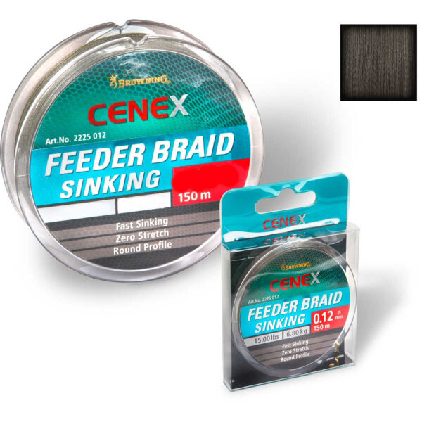 Browning Cenex Feeder Braid sinking 150m 0,10mm 5,45kg