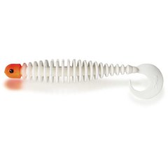 Black Cat Curly Worm 17cm Red Head